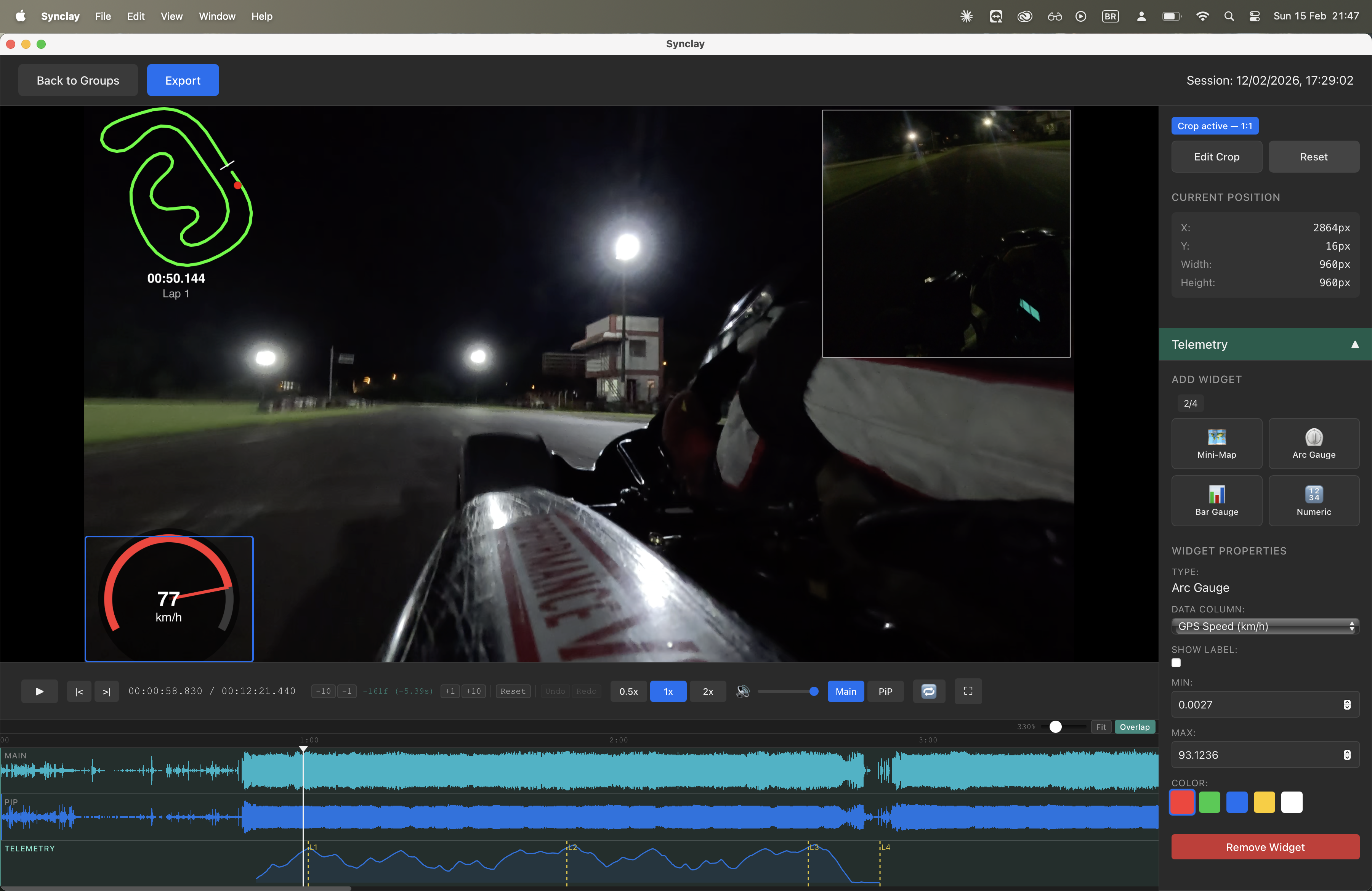 Preview and adjust PiP layout